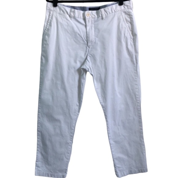 Tommy Hilfiger Custom Fit White Cotton Twill Pants Size 36 - Picture 2 of 12